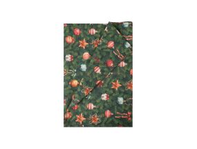 Linik CHRISTMAS NEW 43x116cm, jõuluehted kuusel, 50% puuvill, 50% polüester, kangas 573