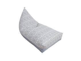 Kott tool ROMB 130x80x20/70cm, hallid rombid/hall, 100% polüester, kangas 351/895