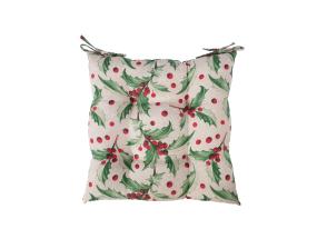 Toolipadi WINTER FLOWERS, 40x40cm, iileks, 50%puuvill, 50%polüester, kangas 383