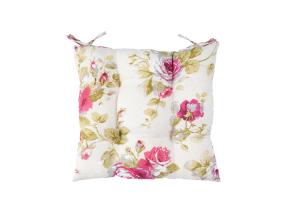 Toolipadi LONETA 40x40cm, roosid, 50% puuvill, 50% polüester, kangas 422