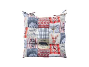 Toolipadi WINTER 40x40cm, talv ja loomad, 50% puuvill, 50% polüester, kangas 454