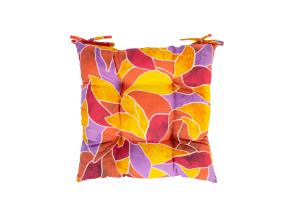 Toolipadi LONETA 40x40cm, punased lehed, 50% puuvill, 50% polüester, kangas 480