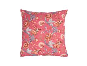 Padi LONETA 45x45cm, lilled roosal põhjal, 50% puuvill, 50% polüester, kangas 357