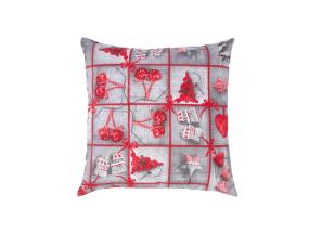 Padi WINTER FLOWERS, 45x45cm, südamed, 50%polüester, 50%puuvill, kangas 385