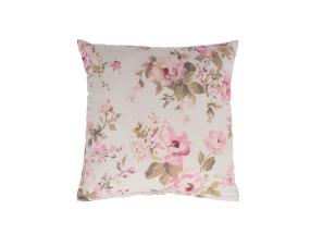 Padi HOLLY 45x45cm lukuga, maalitud roosid, kangas 80% puuvill, 20% polüester, kangas 497