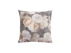 Pillow HOLLY 45x45cm, grey flowers