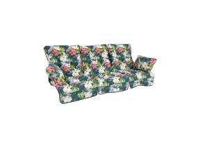 Kiigepadjad ROMA tume lillemuster, 100% polüester, kangas 472