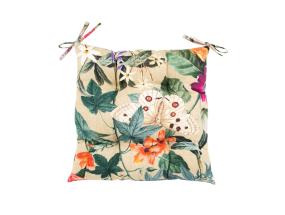 Toolikate AMAZONIA 40x40cm, beež lilleline, 100% polüester