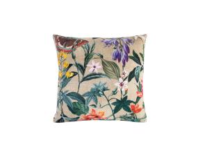 Padi AMAZONIA 45x45cm, lilled beežil põhjal, 100%puuvill, kangas 248