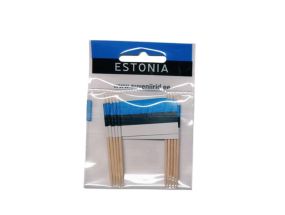 SOUVENIRS Estonian flag Sandwich toppers 7cm 20pcs