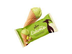 ONU ESKIMO Pistaatsia-koorejäätis vahvlikoonuses 165ml/80g x 28