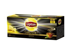 Must tee LIPTON Earl Grey Lemon 25tk fooliumümbrikus