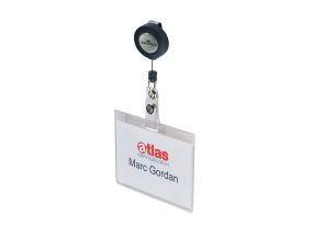 Name badge 60x90mm badge reel, 10 pcs