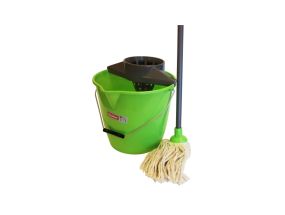 String mop set with bucket 12L SAUBER (mop + handle + bucket)