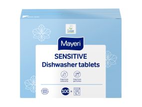 Таблетки для посудомоечной машины MAYERI, Sensitive, 100 шт.