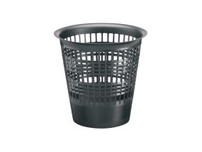 Paper basket 10L mesh plastic black