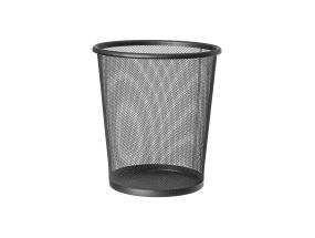 Paper basket 12L metal black FOROFIS