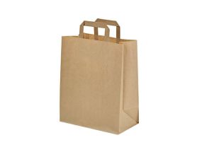 Paper bag with handles 230x100x320mm silver