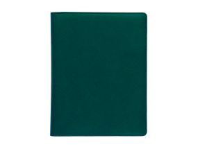 Book calendar Boss A5, horizontal division, spiral binding Comfort cover (DARK GREEN) 00050/41142