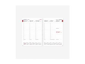 Raamatkalender PRESIDENT Spiral nädal V must 2911818001