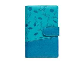 Kalendermärkmik Miniboss PÄEV, spiraalköide, FASHION lux kaaned(TÜRKIIS) 00074/40436