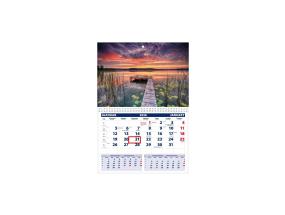 Seinakalender UNO, avatud mõõt 297x425mm (PILT nr. 5) 00320/40207