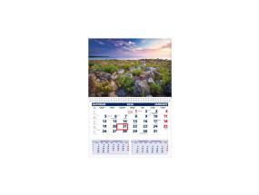 Seinakalender UNO, avatud mõõt 297x425mm (PILT nr. 9) 00320/40211