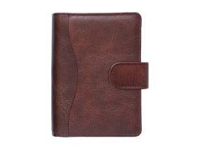 Time-Master calendar Compact A6 DAY, full leather (DARK BROWN) 00613/40180