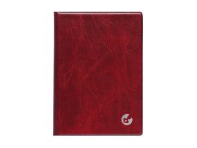 Book calendar Boss A5 WEEK vertical, spiral binding, plastic covers (DARK RED) 00039/40067