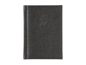 Book calendar Calendar notebook A6 DAY, synthetic leather (GRAY) 00029/40062