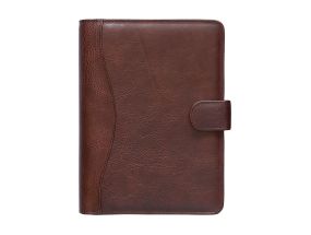 Time-Master calendar Manager A5 (70mm) WEEK, full leather (DARK BROWN) 00712/40160