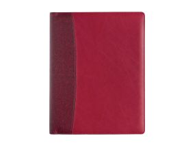 Book calendar WEEK A4 vertical, spiral binding, LUX covers (DARK RED) 00046/40001