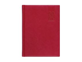 Book calendar WEEK A5, vertical, hardcover, (DARK RED) 00040/40064