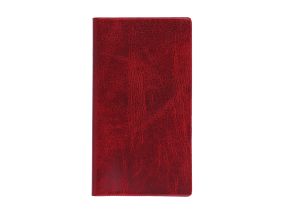 Pocket notebook MINI, spiral binding, plastic covers (DARK RED) 00252/40119