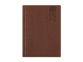 Raamatkalender PÄEV A5, kõvaköide, kunstnahk (PRUUN) 00034/40023
