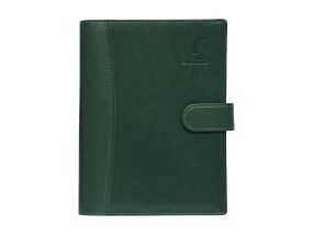 Book calendar Woodman calendar notebook, spiral binding, LUX covers (GREEN) 00036/40190