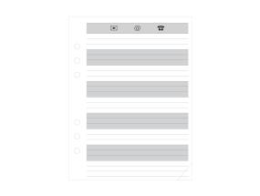 Kalendrisisu Manager A5 telefoniosa (70mm) Sulemees 00706