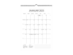 Wall calendar "Memokalender" 297x420 spiral bound, with hanging loop 00329