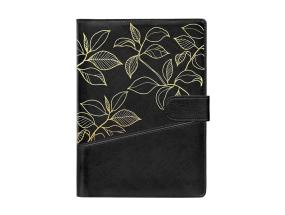 Raamatkalender BOSS A5 Nädal, horisontaal, spiraalköide, FASHION kaaned (MUST CERVO) 00071/40278