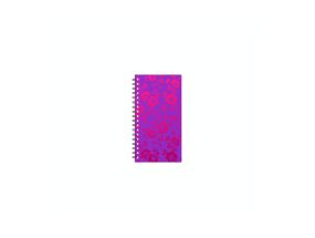 Pocket calendar Midi notebook Spiral Cardboard pink "Flowers" 2913367756