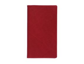 Блокнот карманный Mini, спиральный переплет, обложка LUX (DARK RED) 00249/40123