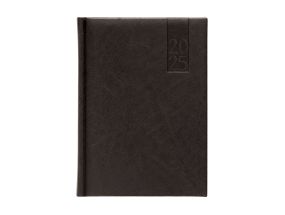 Book calendar DAY A5, hardcover, synthetic leather (BLACK) 00034/40027