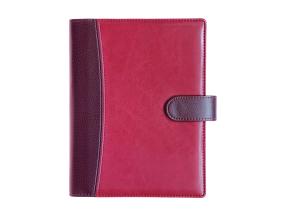 Raamatkalender Boss A5 PÄEV, spiraalköide, LUX kaaned, (TUMEPUNANE) 00041/40035