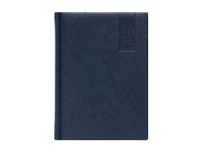 Book calendar WEEK A5, horizontal, hardcover, (DARK BLUE) 00030/40047