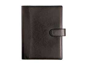 Raamatkalender Boss A5, NÄDAL vertikaal, spiraalköide, LUX kaaned (MUST) 00043/40074