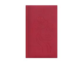 Raamatkalender NÄDAL B6, kõvaköide, FASHION kaaned (PUNANE) 00265/40090