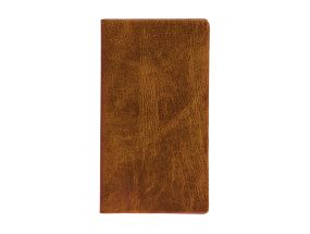 Pocket notebook MINI, spiral binding, plastic covers (BROWN) 00252/41126