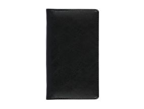 Pocket notebook Mini, spiral bound, LUX covers (BLACK) 00249/40947