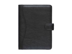 Time-Master kalender Manager A5 (70mm) NÄDAL, täisnahk (MUST) 00712/40161