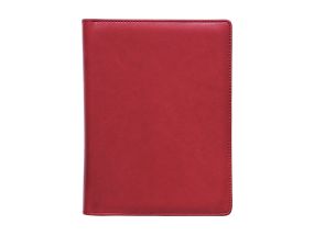 Book calendar Boss A5, horizontal division, spiral binding Comfort cover (DARK RED) 00050/41099